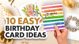 (Giveaway) 10 Birthday Card Ideas That Are Easy to Make