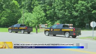 Nitric acid leak at Vinton Co explosives plant prompts evacuations