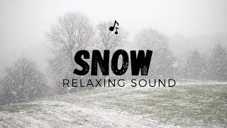 Snow Sounds RELAXING SLEEP MUSIC | Snow Sounds for Sleep, Meditation, Tranquility, Peace | For Baby