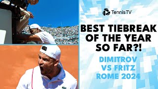 DRAMATIC Fritz vs Dimitrov Tiebreak | Rome 2024
