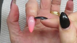 How to create coloured ombre/baby boomer using hard gel