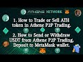 How to Sell ATH in Athene P2P Trading || How to Withdraw USDT from Athene P2P, Deposit to MetaMask