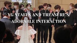 YG Staffs and Treasure's Adorable Interaction part 3 | pagitan teume | selingan teumes