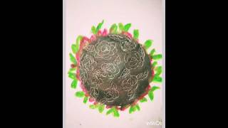 Easy Oil pastels flower drawing / Flower painting creativeart #shorts #satisfying #art #viral