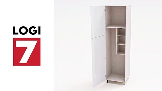 Mueble columna escobero en pack · Colonne à balai · Tall broom cabinet.