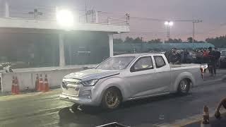 Isuzu pro 3000 โอ๊ตอู่ช่างขวัญ test run 402m isuzu race spirit 2022