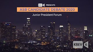 KBEV x ASB Junior President Candidate Debate 2020