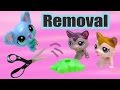 LPS DIY Removing Littlest Pet Shop Mcdonalds's Happy Meal Toys From Stands Tutorial