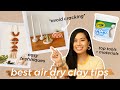 *BEST* DIY AIR DRY CLAY HACKS, TIPS, TRICKS, and TECHNIQUES | How To Ring Dish Tutorial