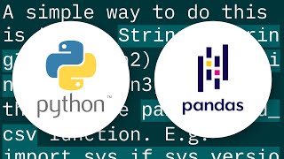 Create Pandas DataFrame from a string