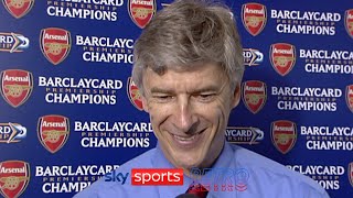 Arsene Wenger after Arsenal won the Premier League at Tottenham