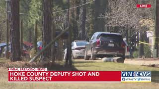 Deputies shoot man in Hoke County while serving warrant