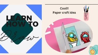 COOL！PAPER CRAFT IDEA with Among Us Mini Crewmate vs Door｜Very Easy！Paper Craft DIY TutorialPIN KORO