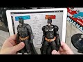 mcfarlane toys vs fondjoy. batman the dark knight trilogy. action figure comparison.