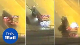 DRUNK lorry driver reverses down busy M6 toll road - Daily Mail