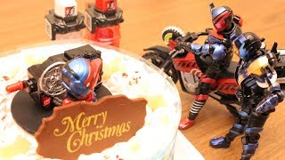 キャラデコクリスマスと仮面ライダービルドがベストマッチ！サンタクロースフルボトル\u0026ケーキフルボトルも！Kamen Rider Build cake