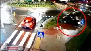 PIJANY KIEROWCA NIE TRAFIŁ W ŻADEN ZJAZD NA RODZIE. PODRÓŻ ZAKOŃCZYŁ ROZBIJAJĄC AUTO