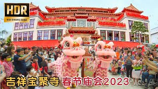 春节庙会,吉祥宝聚寺BW Monastery ｜2023农历兔年大年初二舞狮表演｜Chinese New Year Celebration Lion Dance ｜新加坡北部名刹（HDR 杜比视界）