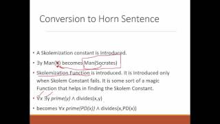 Horn Sentences , Unification & Substitution | Lecture 5