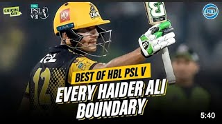 Haider Ali All boundaries in psl 2020  | Haider Ali best cover drives in psl 2020
