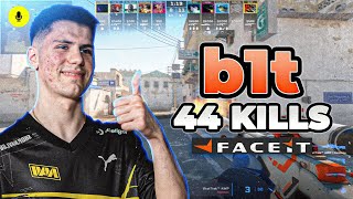 CS2 POV | b1t 44 KILLS! Faceit Ranked (DUST2) Voice Comms 44-24