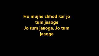 Arijit Singh: Pachtaoge Karaoke with lyrics | Vicky Kaushal, Nora Fatehi