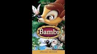 Opening to Bambi Special Edition UK VHS...