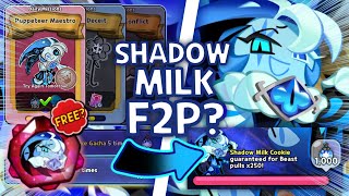 GET Shadow Milk Cookie for FREE?! Where to Find ALL F2P Pulls!