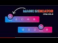 Magic Navigation Menu Indicator Using HTML CSS & Javascript | Curve Outside Effects