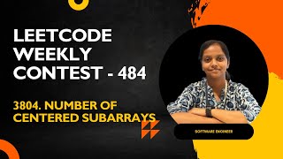 Leetcode|3804 Number of Centered Subarrays | Java | Weekly Contest 484