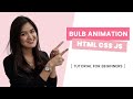 Simple Light On & Off Animation using HTML CSS and JavaScript