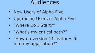 alpha five v11 tutorial 1
