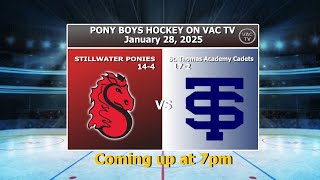 Stillwater Ponies Boys Hockey vs Saint Thomas Academy - January 28, 2025