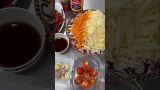 #ส้มตำลูกรูตาบากา กะแครอท Swede and Carrot Salad #easycooking #homemade #spicy #ขึ้นฟีด