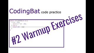 CodingBat Java | Warmup 1 Walkthrough | #2