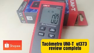 Tacômetro a lazer sem contato UNI-T  ut373. review completo. excelente custo beneficio.