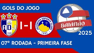 ADJ JEQUIÉ 1X1 JACOBINA, CAMPEONATO BAIANO 2025