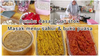 Bikin stok bumbu dasar untuk stok bulan Ramadhan