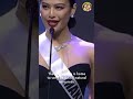 The winning answer of Miss Universe 2023