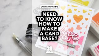 How to make a card base (cardmaking beginner tips!) #shorts