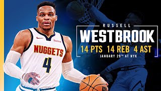 Russell Westbrook Double-Double Full Game Highlights vs. Knicks  📺 |  1/29/25