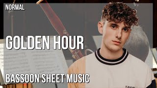 Bassoon Sheet Music: How to play Golden Hour by JVKE