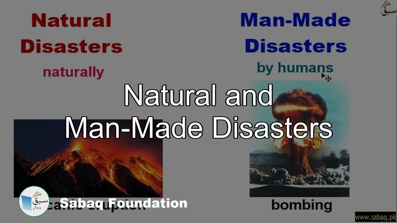 Natural And Man Made Disasters General Science Lecture Sabaq Pk