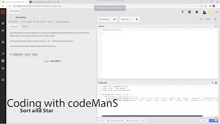 Codewars 8 kyu Sort and Star JavaScript
