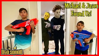 MICHAEL and JASON FOUND US | NERF BATTLE with MONSTERS | D&D SQUAD BATTLES