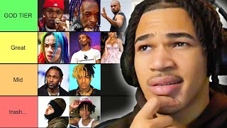 The MOST HONEST Rapper Tier List Ever...