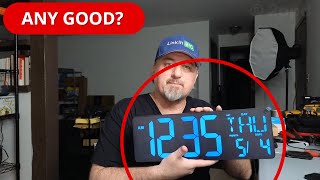 XREXS Large Digital Wall Clock (review)