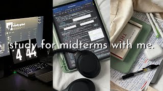 STUDY VLOG | productive exam week, studying for midterms, lots of lectures, & pu