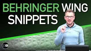 How to use Behringer WING Snippets