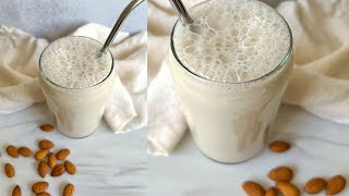 Easy Frothy Homemade Almond  Milk🥛#shorts #homemade